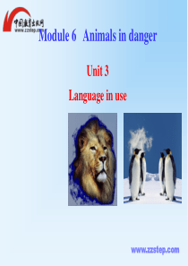 2013版外研版八上Module 6 Animals in danger Unit 3