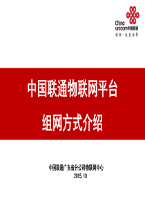 中国联通物联网平台组网方式介绍