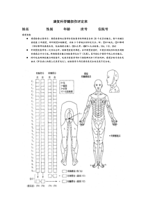 康复科脊髓损伤评定表