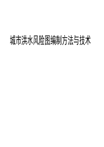 城市洪水风险图编制方法与技术