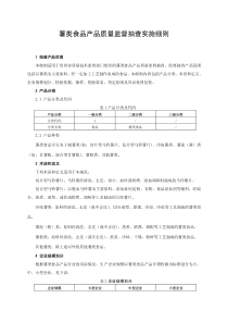 薯类食品产品质量监督抽查细则