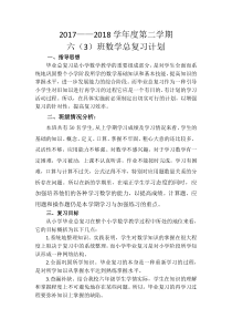 小学数学总复习计划及安排