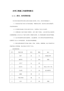 水利工程施工风险管理要点