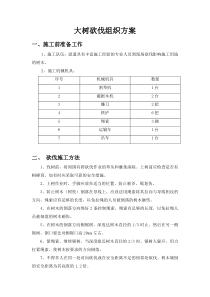 大树砍伐组织方案