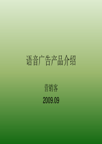 语音广告产品介绍