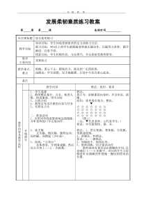 柔韧练习教案3