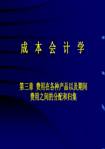 费用在各种产品以及期间费用之间的分配和归集