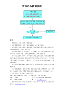 软件产品检测流程-软件产品登记检测流程