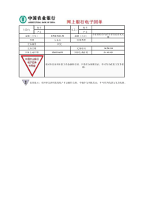 农行电子回单模板