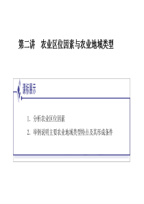 农业区位因素与农业地域类型ppt3-湘教版