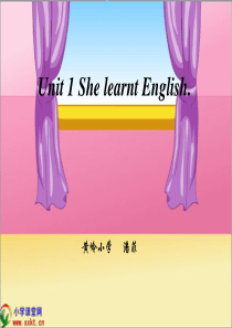 《Module2 Grandparents unit1 she learnt English》PPT