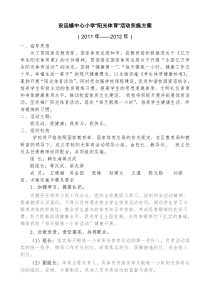 安远镇中心小学阳光体育活动实施方案 2