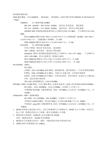 移动通信频段划分以及介绍