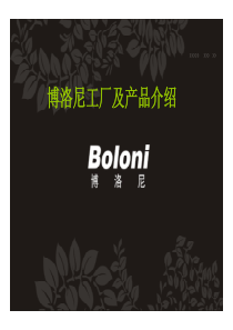 附件五：BOLONI－整体精装--工厂及产品