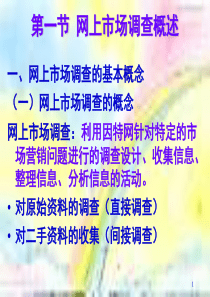 网络营销课件网上市场调查