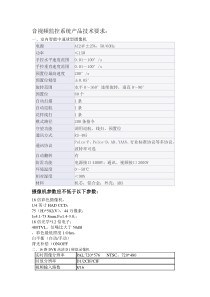 音视频监控系统产品技术要求