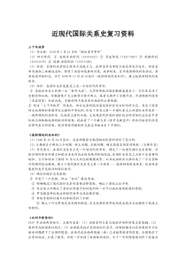 近现代国际关系史复习资料