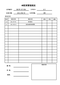 4M变更管理规定表