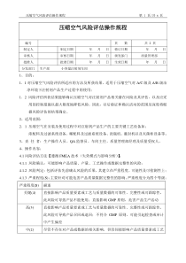 006压缩空气风险评估操作规程