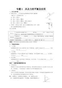 共点力平衡专题