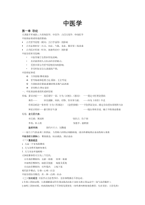 中医学考试重点-2013最新版-临床学生适用