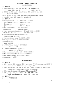 外研版英语三年级下册知识点(非常有用)