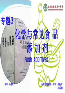 化学与常见食品添加剂