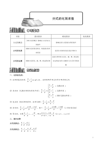 分式的化简求值.讲义学生版