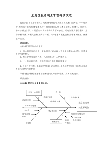 危急值持续改进(鱼骨图、甘特图)