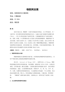 关于物联网报告