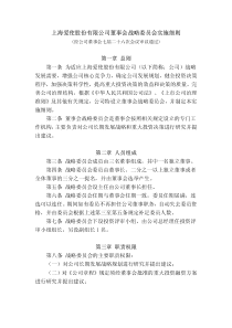 上海爱使股份有限公司董事会战略委员会实施细则