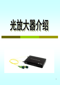 光放大器原理、分类及特点