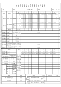 掘进巷道质量验收表