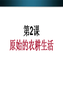 七年级历史上册 第2课原始的农耕生活课件人教新课标版