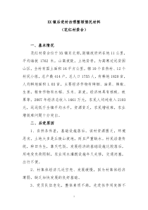 XX镇后进村治理整顿情况汇报