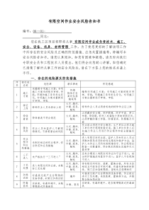 有限空间作业安全风险告知书-()