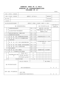 成套配电柜、控制柜(屏、台)和动力、照明配电箱(盘)安装检验批质量验收记录表