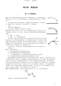 高中物理曲线运动习题集