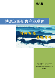 《博思远略新兴产业观察》第8期