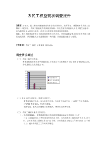 农民工权益现状调查报告