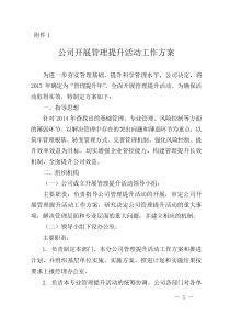 公司管理提升方案