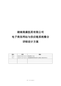 商康电子商务与供应链系统接口整合详细设计方案v1.2