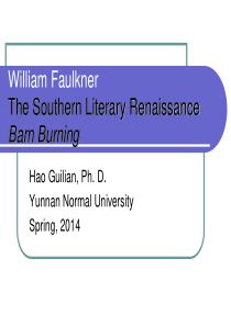 美国文学9-William-Faulkner&Barn-Burning