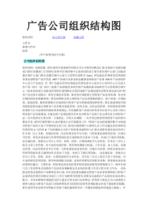 广告公司组织结构图