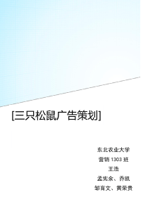 三只松鼠广告策划方案