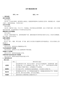 16PF测评结果分析报告+剖析图