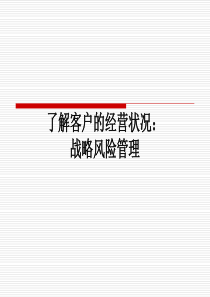 2_了解客户的经营状况战略风险管理--chengyue