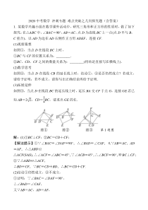 2020年中考数学-冲刺专题-难点突破之几何探究题