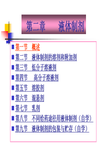 药剂学液体制剂培训