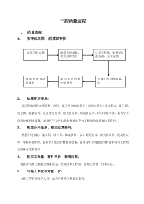 工程结算流程